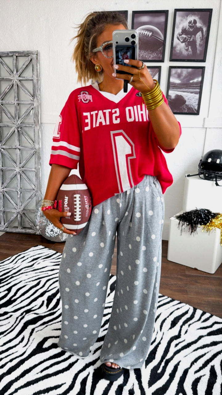 Ohio State Game Day Glory Sweater Jersey, Red