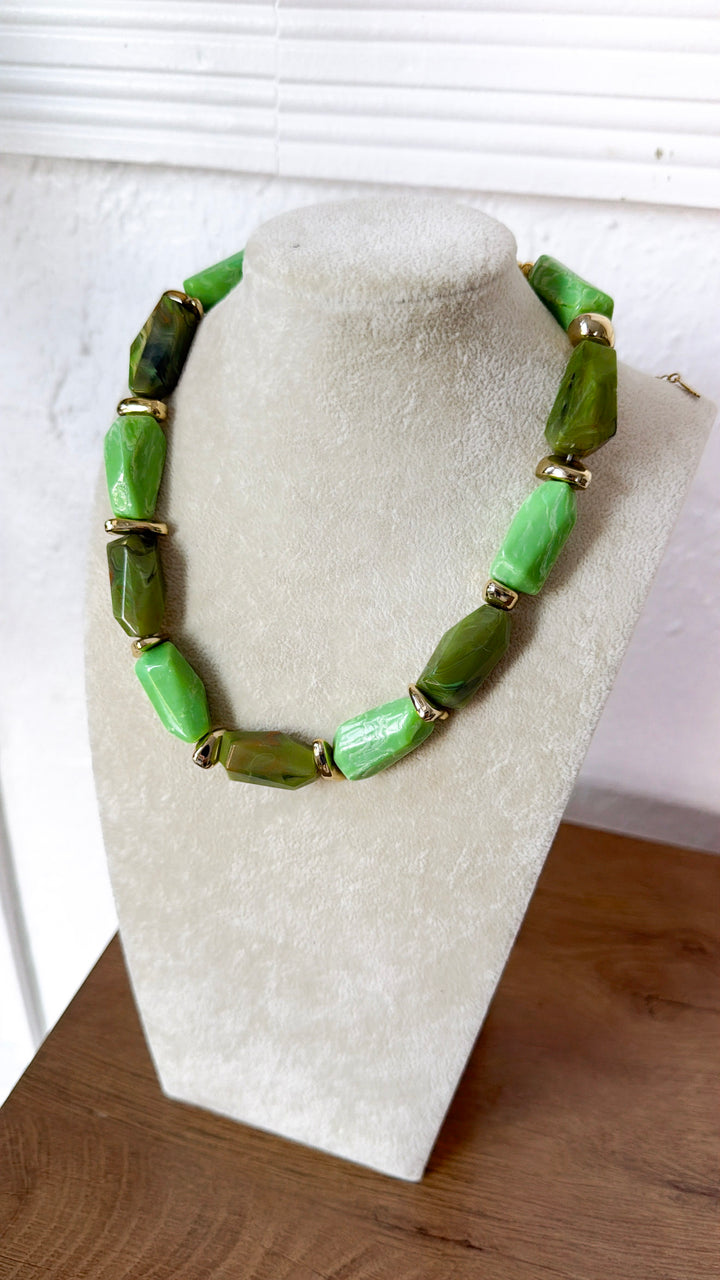 Prism Green Necklace