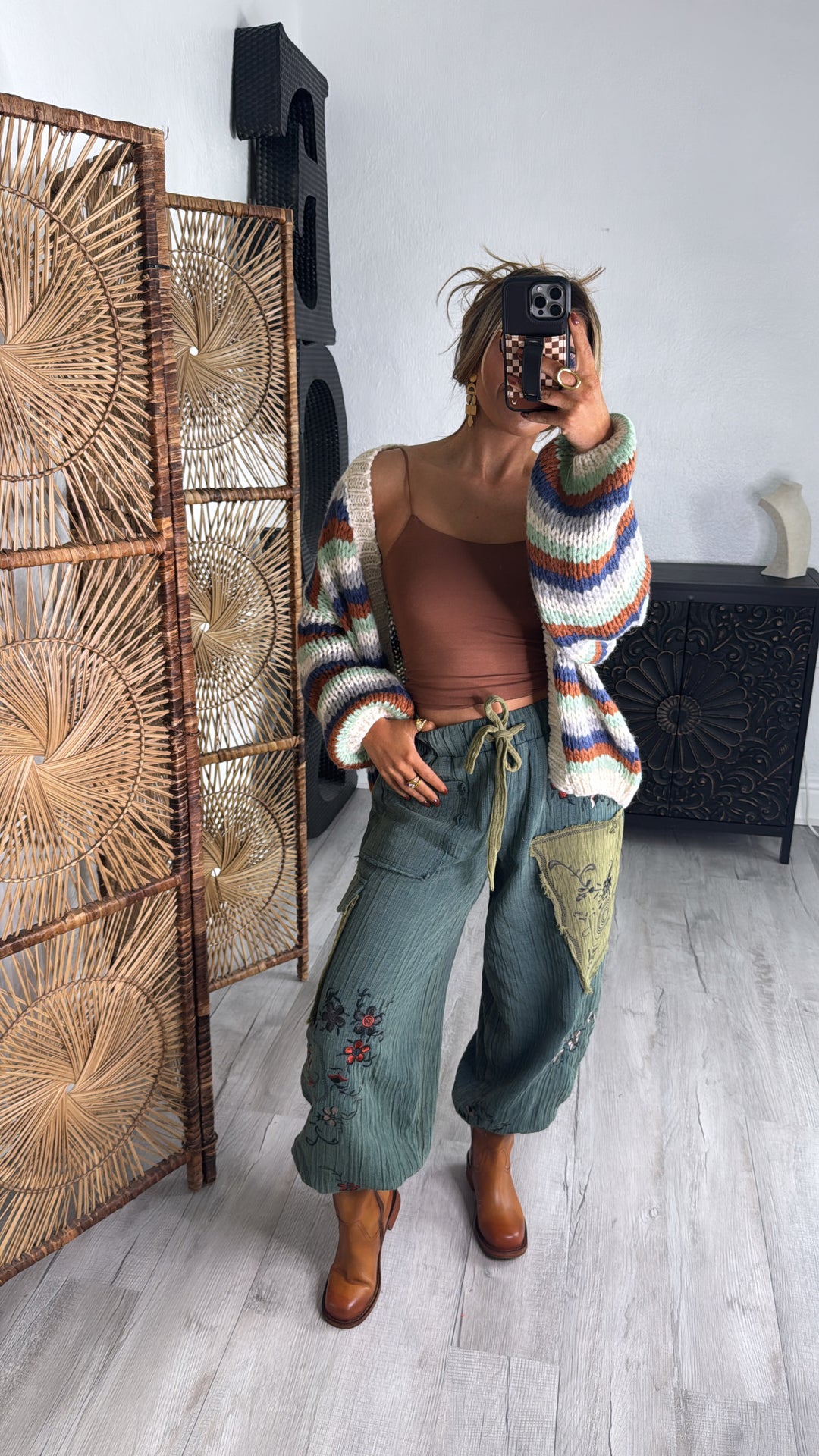 Terra Embroidered Jogger, Forest Teal