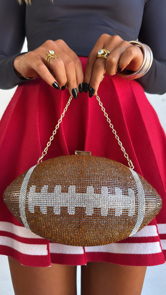 Rhinestone Football Clutch – Everyday Chic Boutique