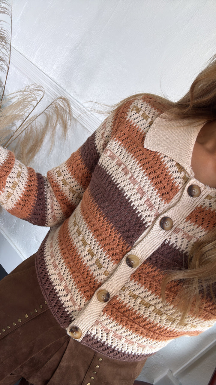 Roasted Vinyl Button Down, Pumpkin Spice