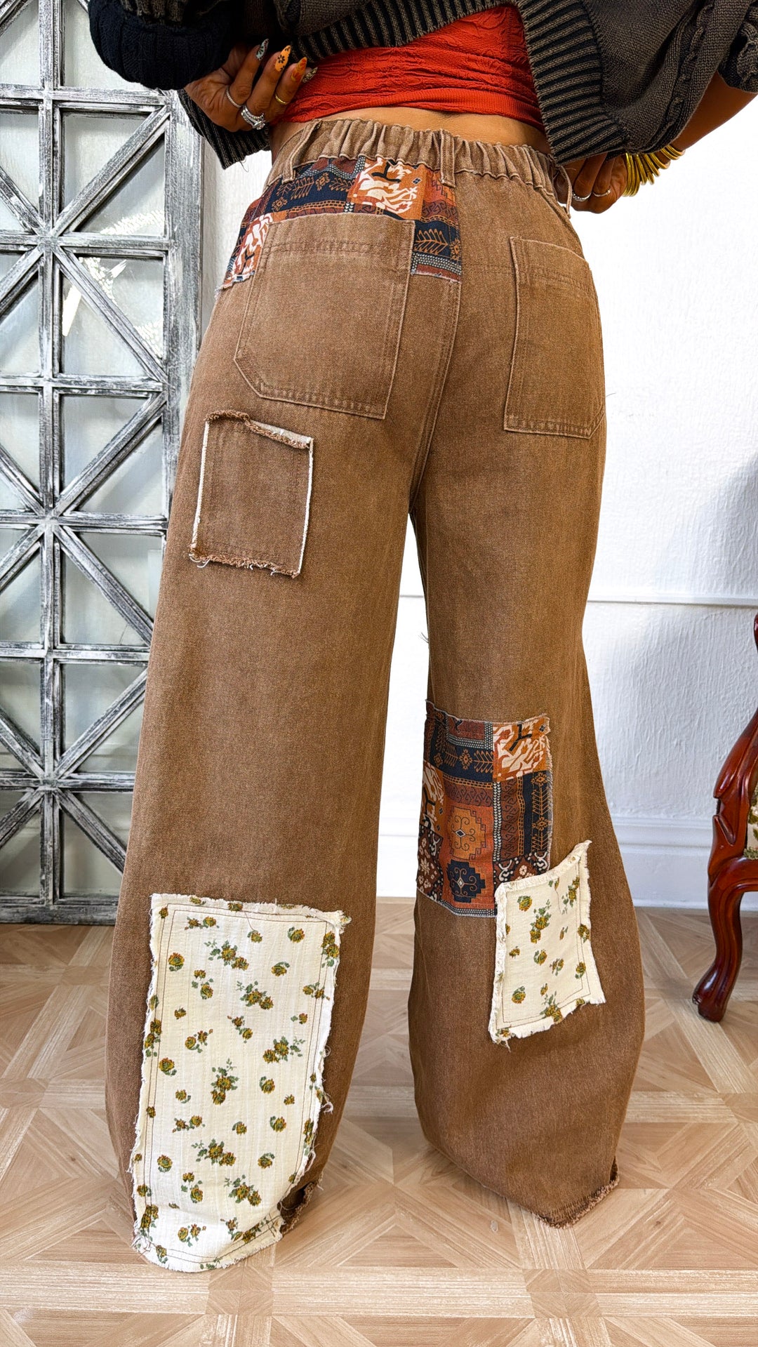 Braxton Patched Pant, Caramel