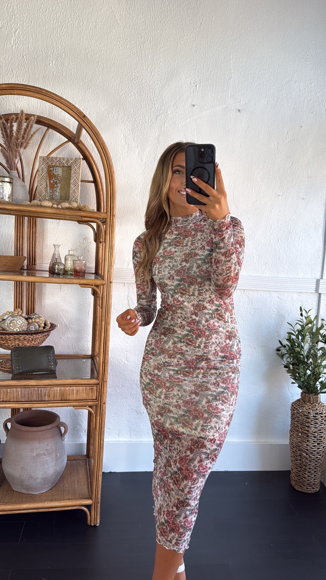 Garden Of Dusk Mesh Dress, Cream