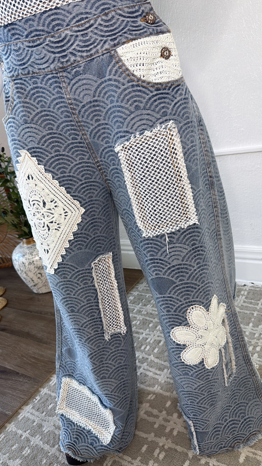 Ripple Effect Denim Overalls