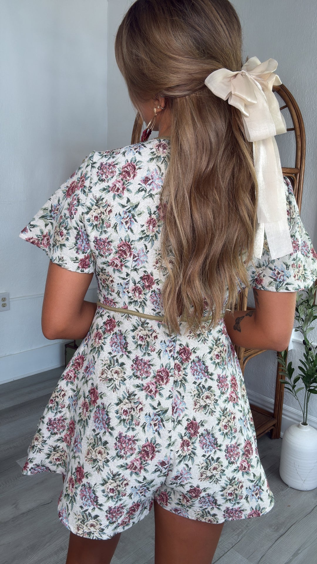 Stillwater Bloom Mini Romper Dress, Multi