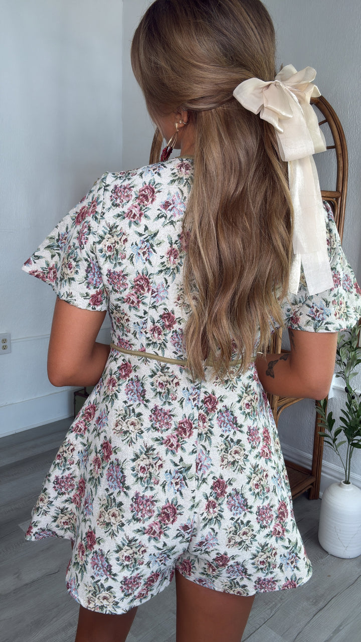 Stillwater Bloom Mini Romper Dress, Multi