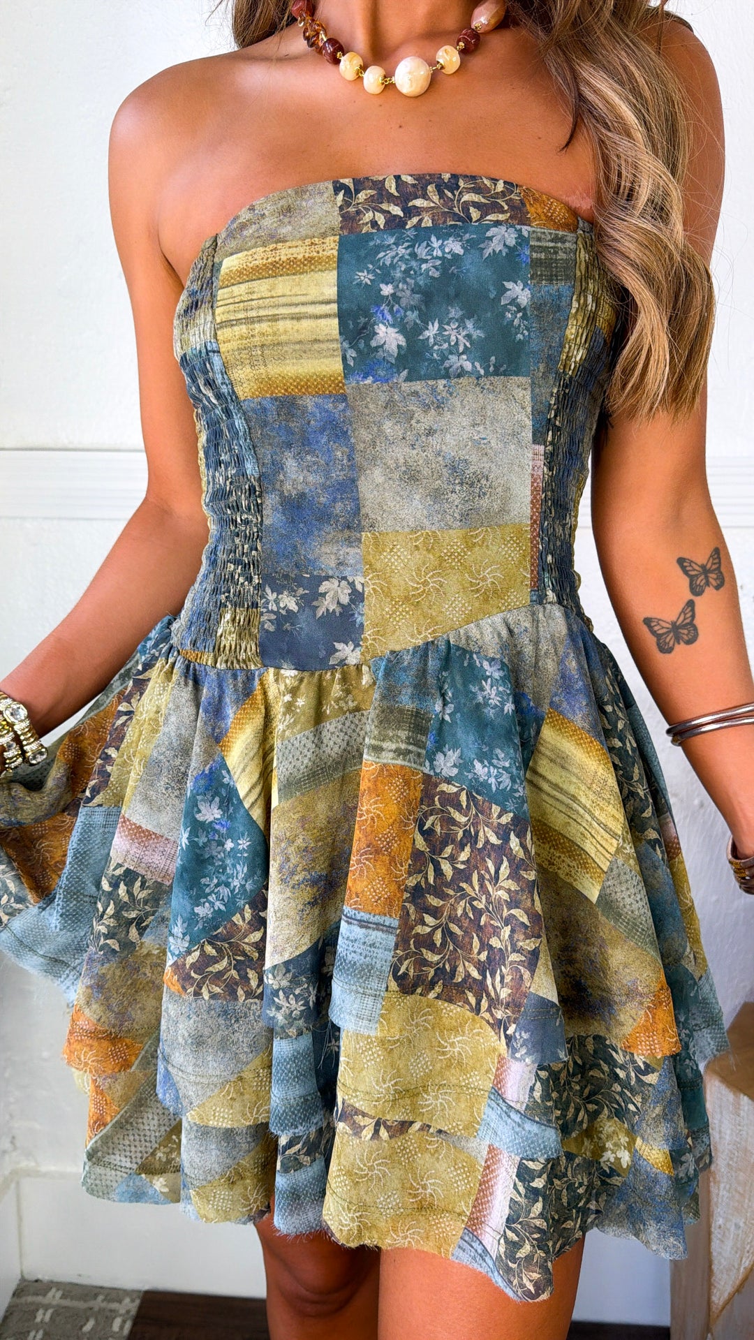 Under The Willow Mini Dress, Midnight