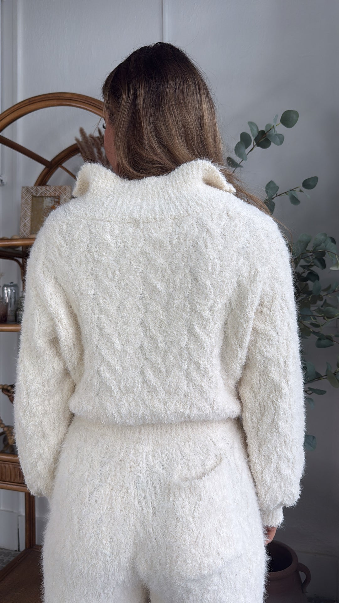 Cozy Breeze Top, Powder Cream