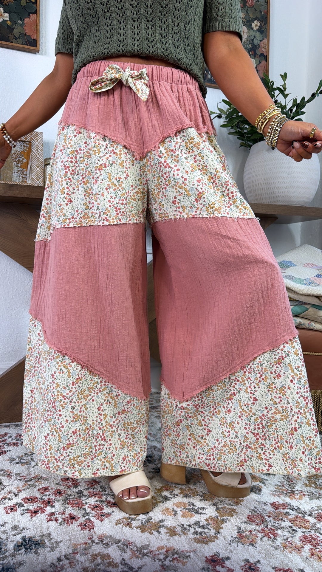 Wildflower Breeze Pant, Dusty Peach