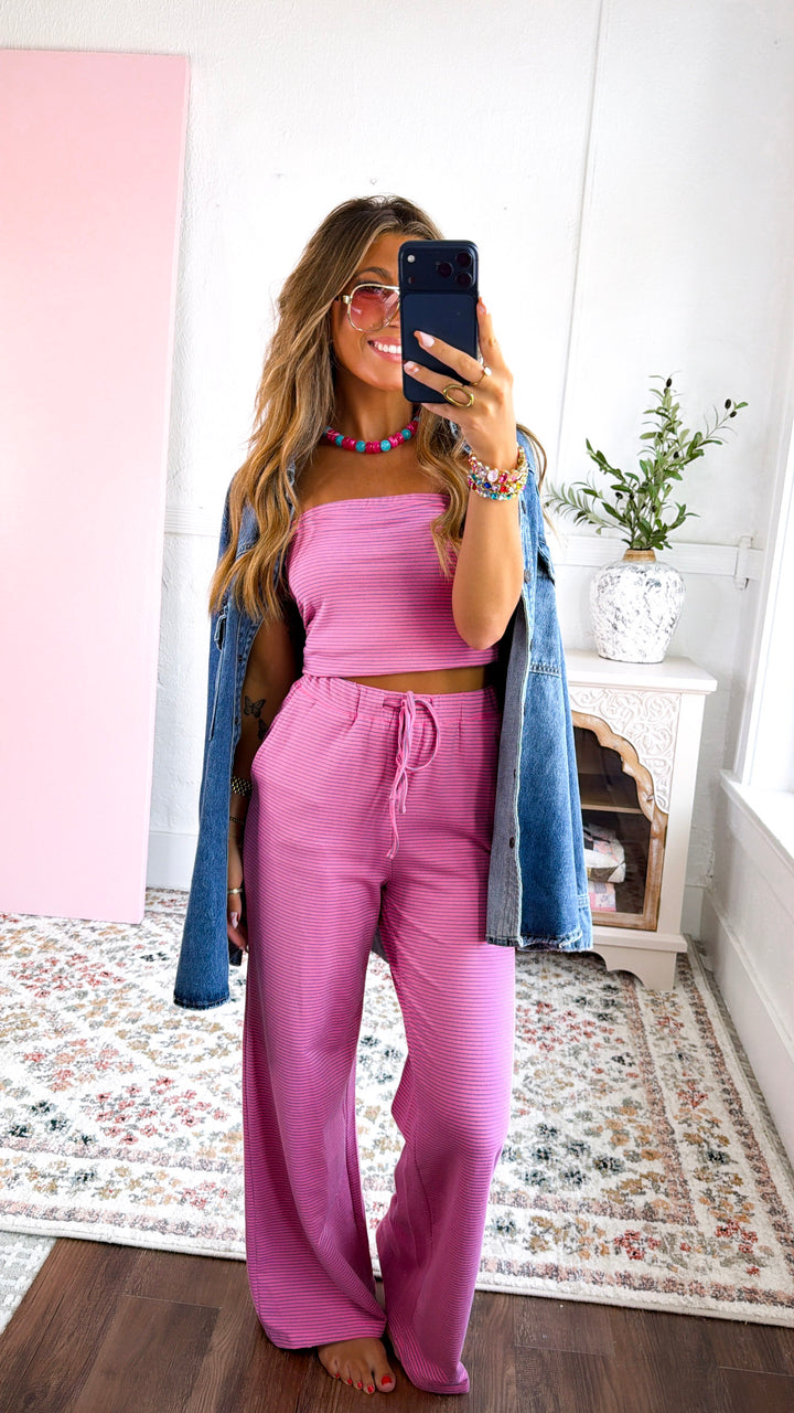 Summa Time Sweetness Two Piece Set, Pink