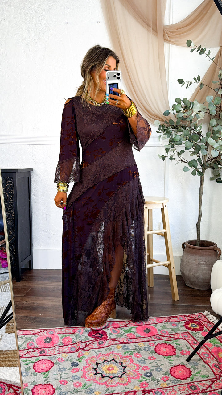 Stunning Beauty Maxi Dress, Mahogany