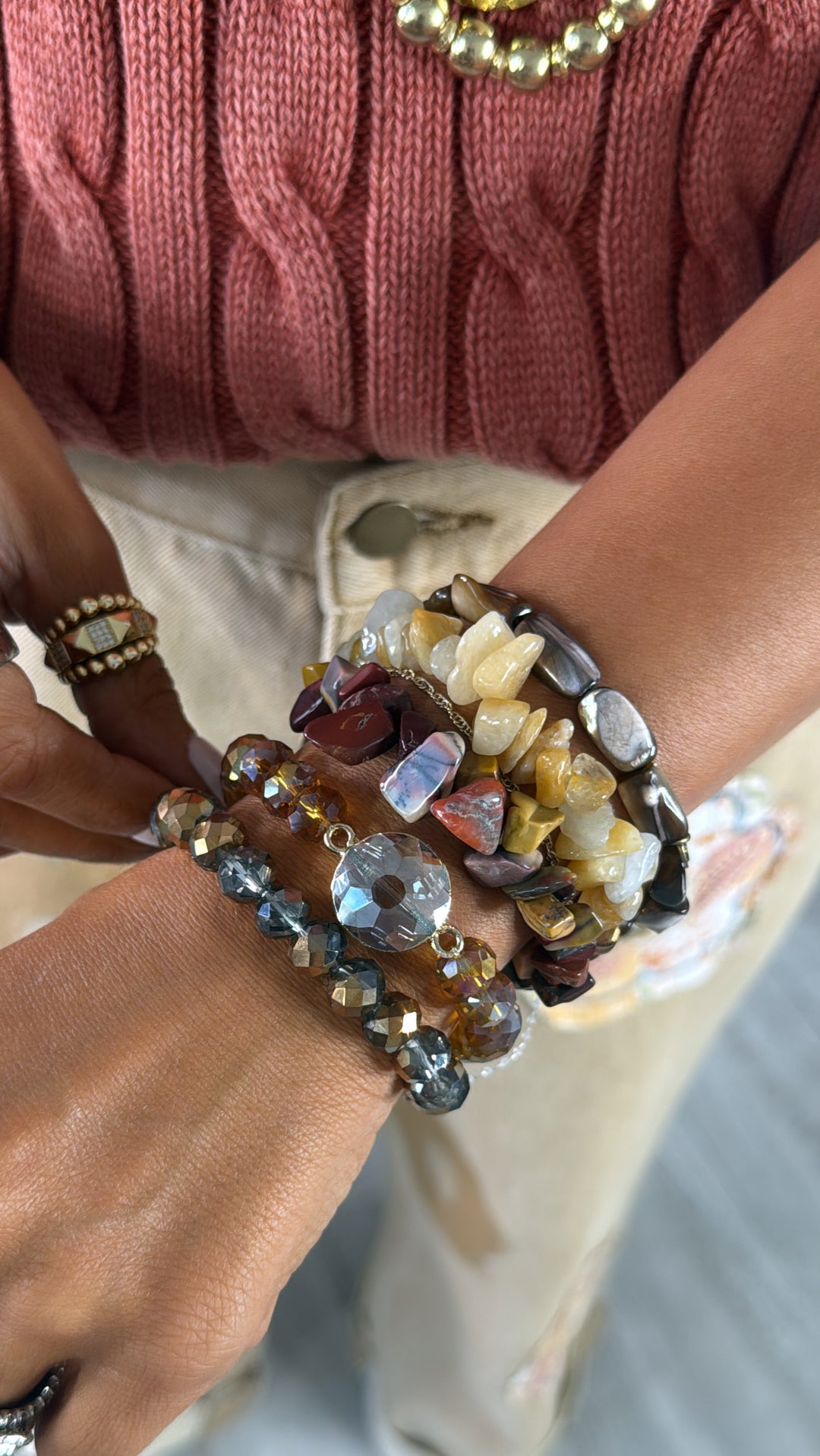 Zrya Bracelet Set, Mustard