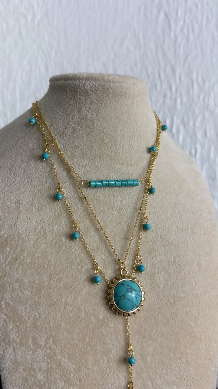 Treasure Jewels: Turquoise Harmony Layered Necklace