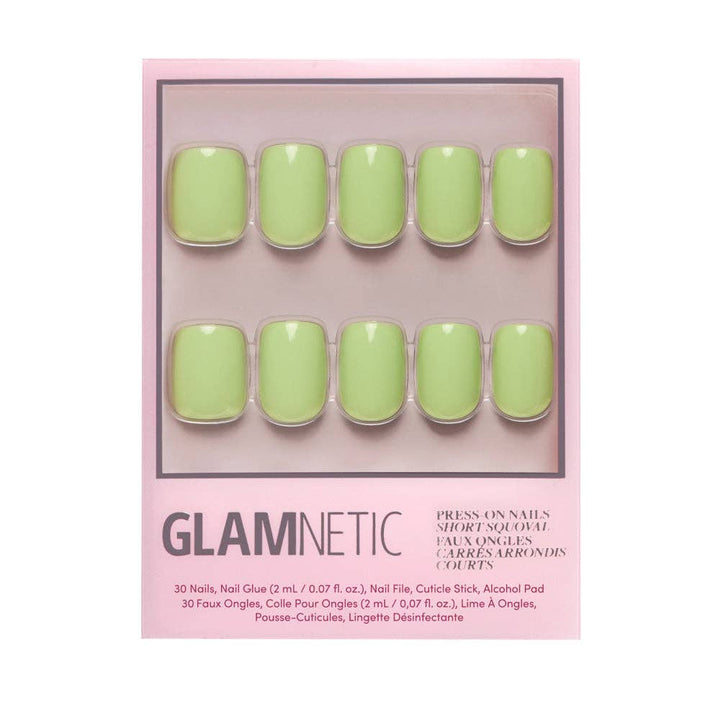 Light Sage Press-On Nails | Pistaschio | Short Squoval Nail