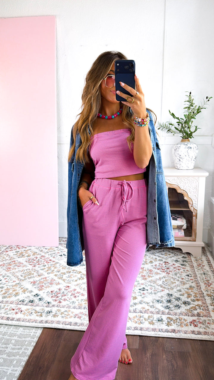 Summa Time Sweetness Two Piece Set, Pink
