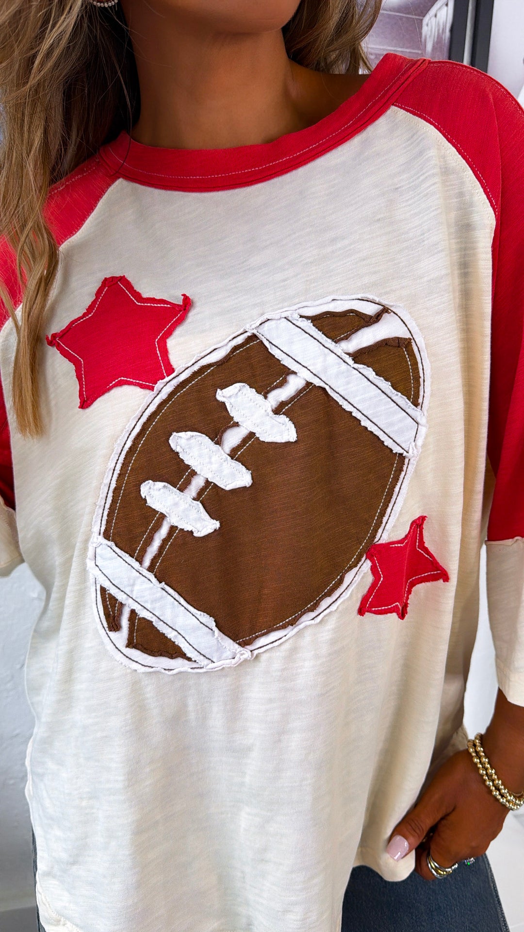 Football Dreams Top, Red