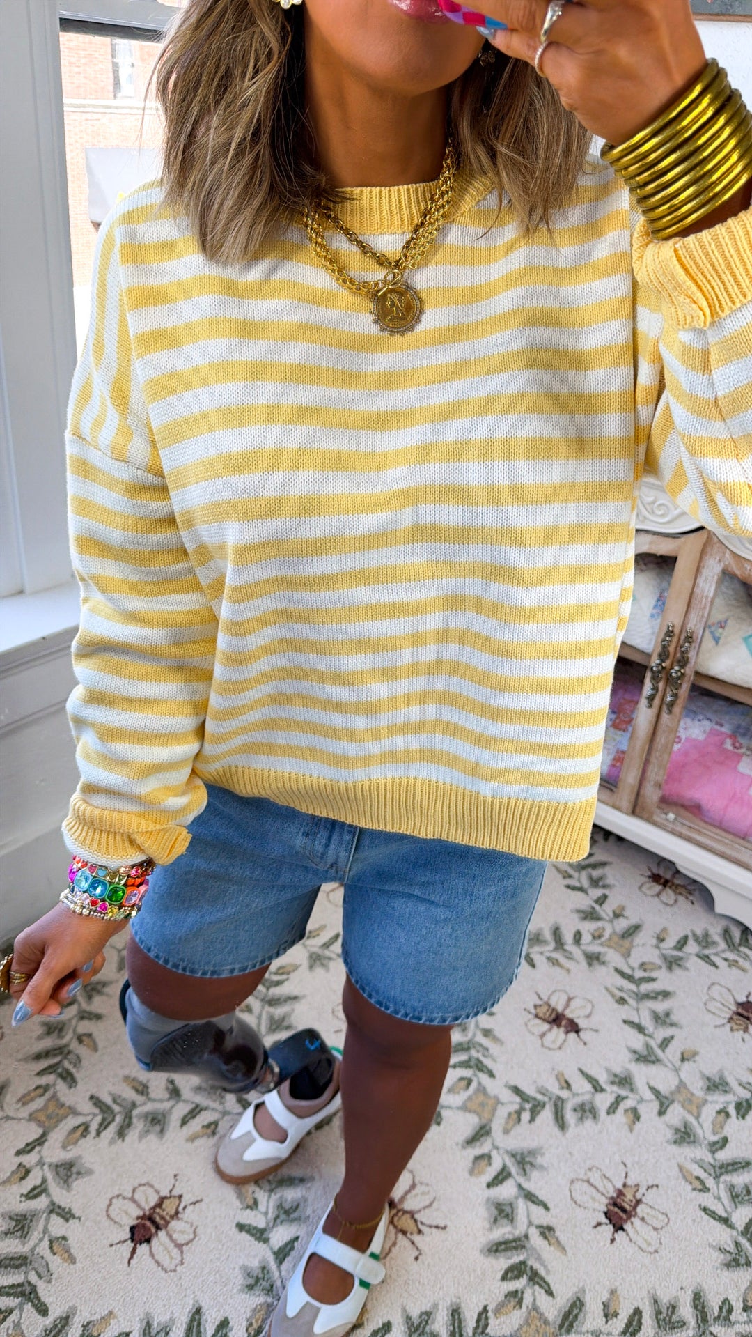 At Sunrise Sweater, Yellow