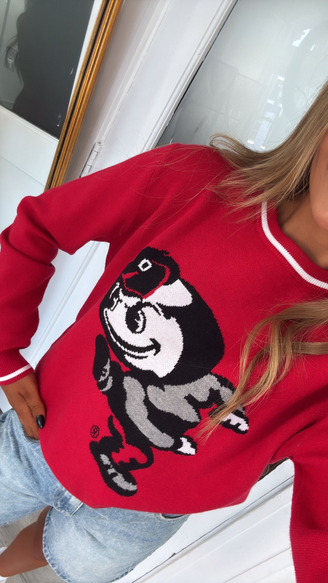 The Man Knit Sweater, Red