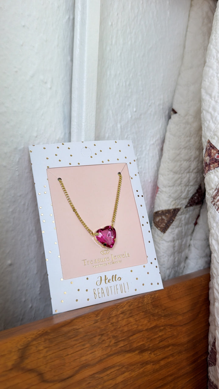 Berry Crush Necklace, Fuchsia