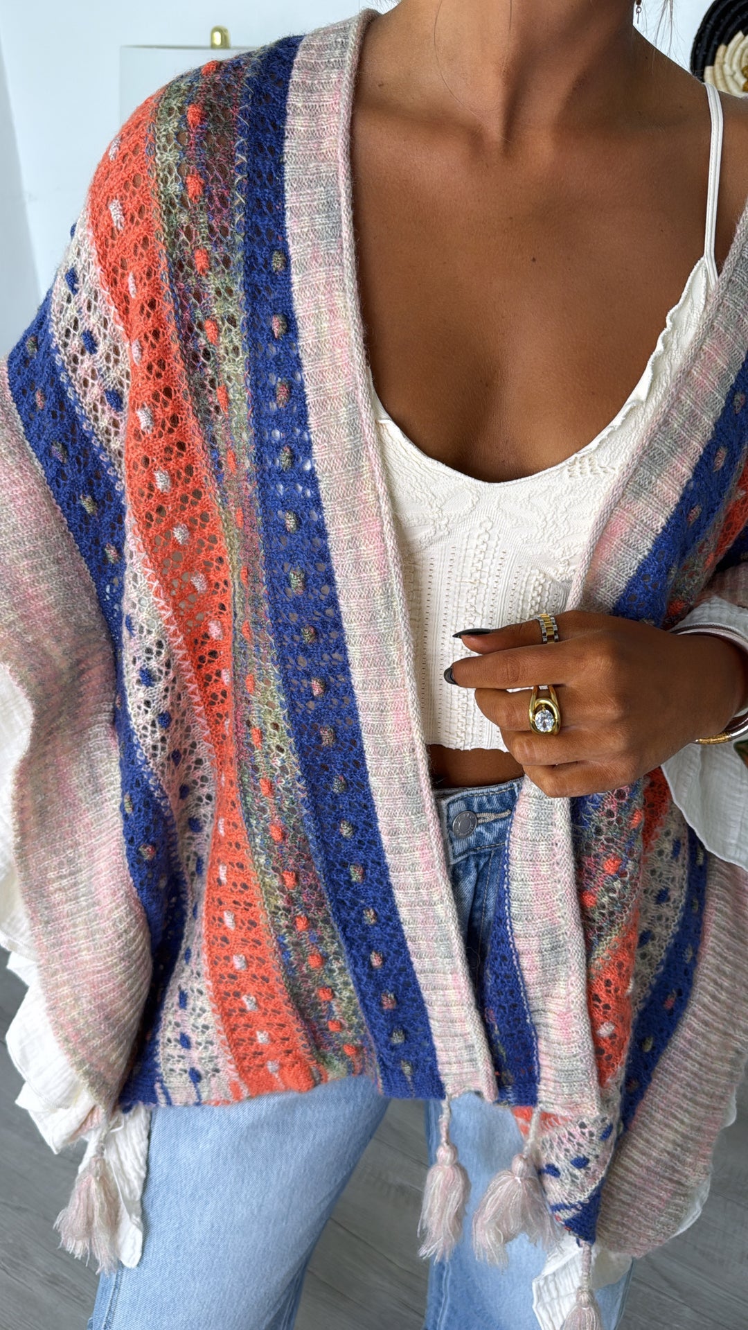 Wild Heart Cardigan, Natural Multi
