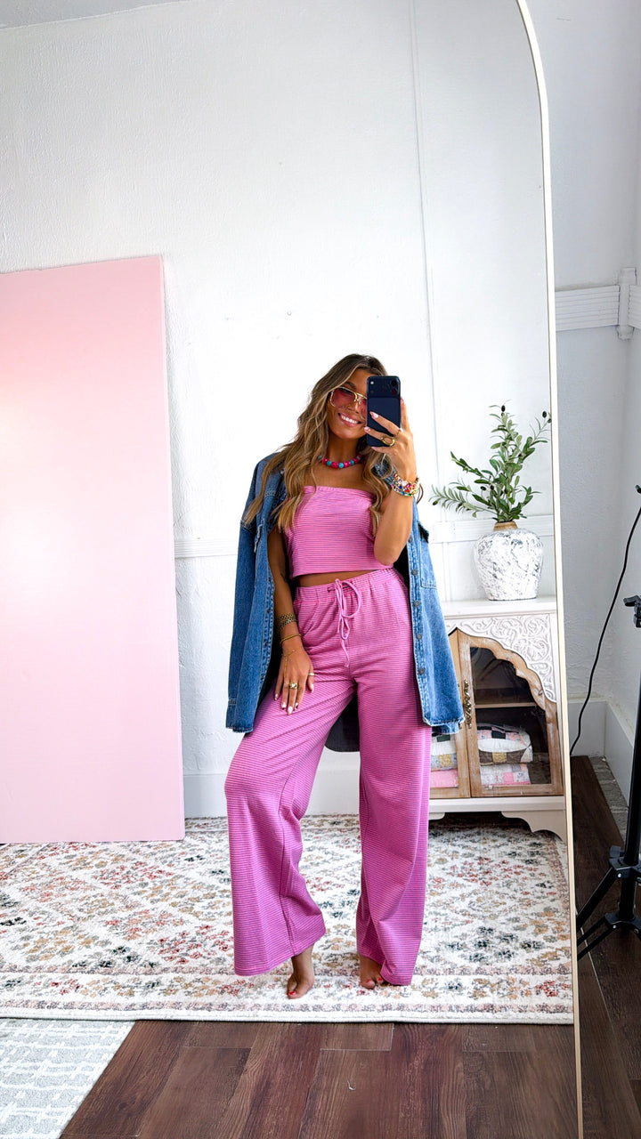 Summa Time Sweetness Two Piece Set, Pink
