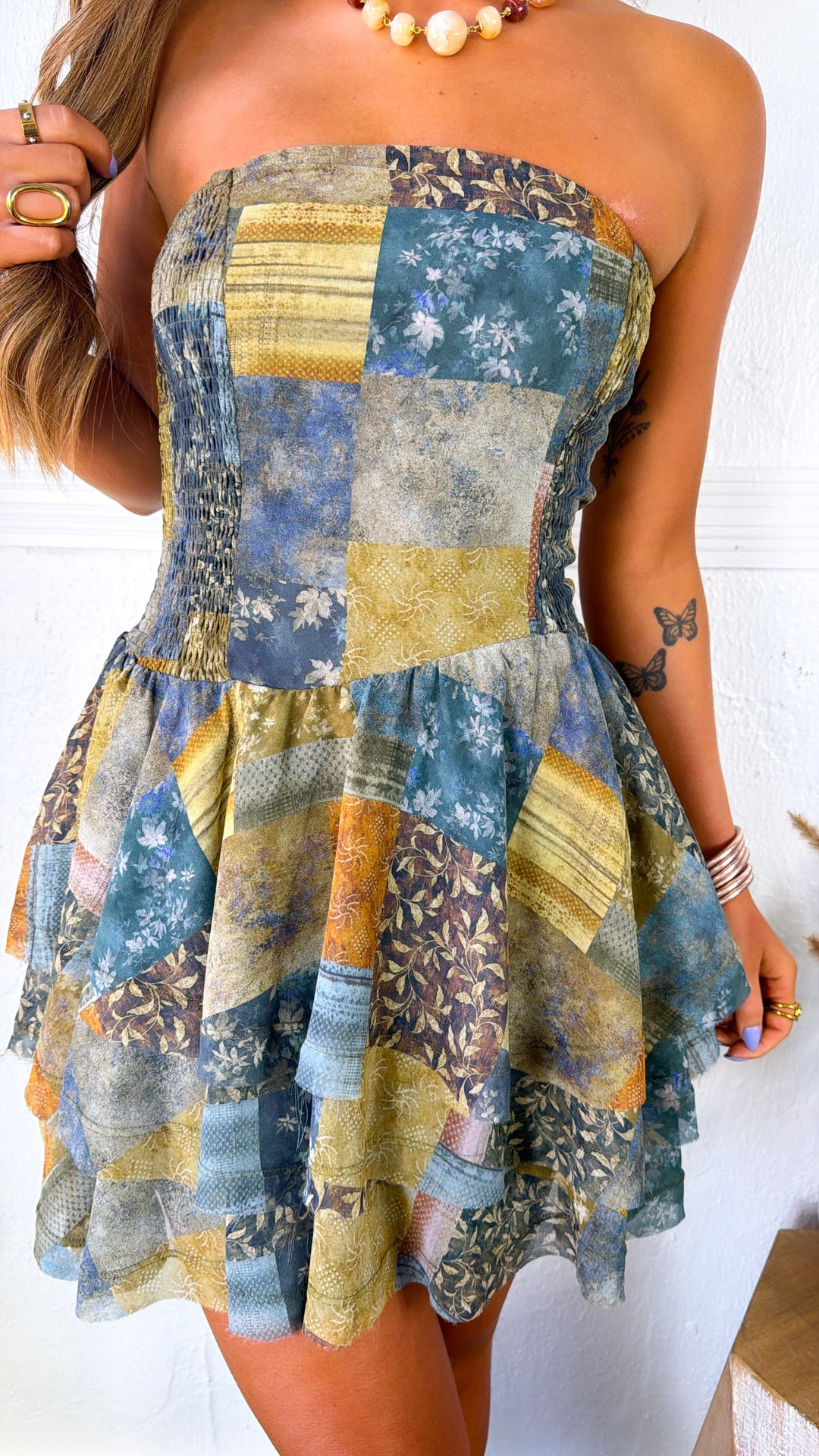 Under The Willow Mini Dress, Midnight