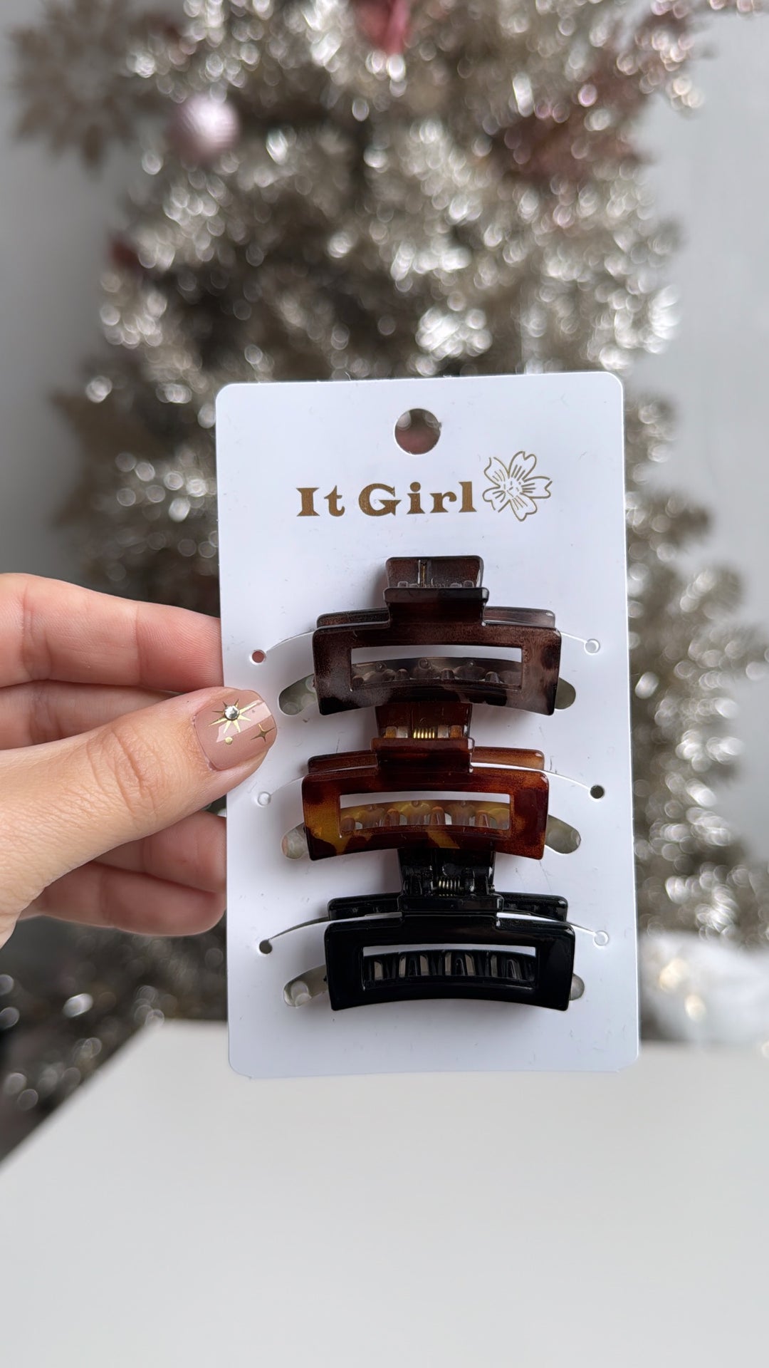 3 Pack Mini Claw Clip Set