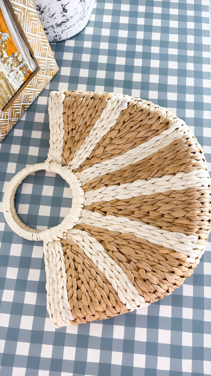 Fill It Up Rattan Bag, Tan