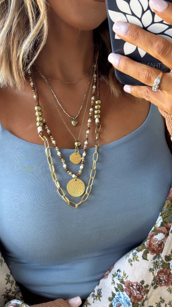 Holloway Necklace, Gold