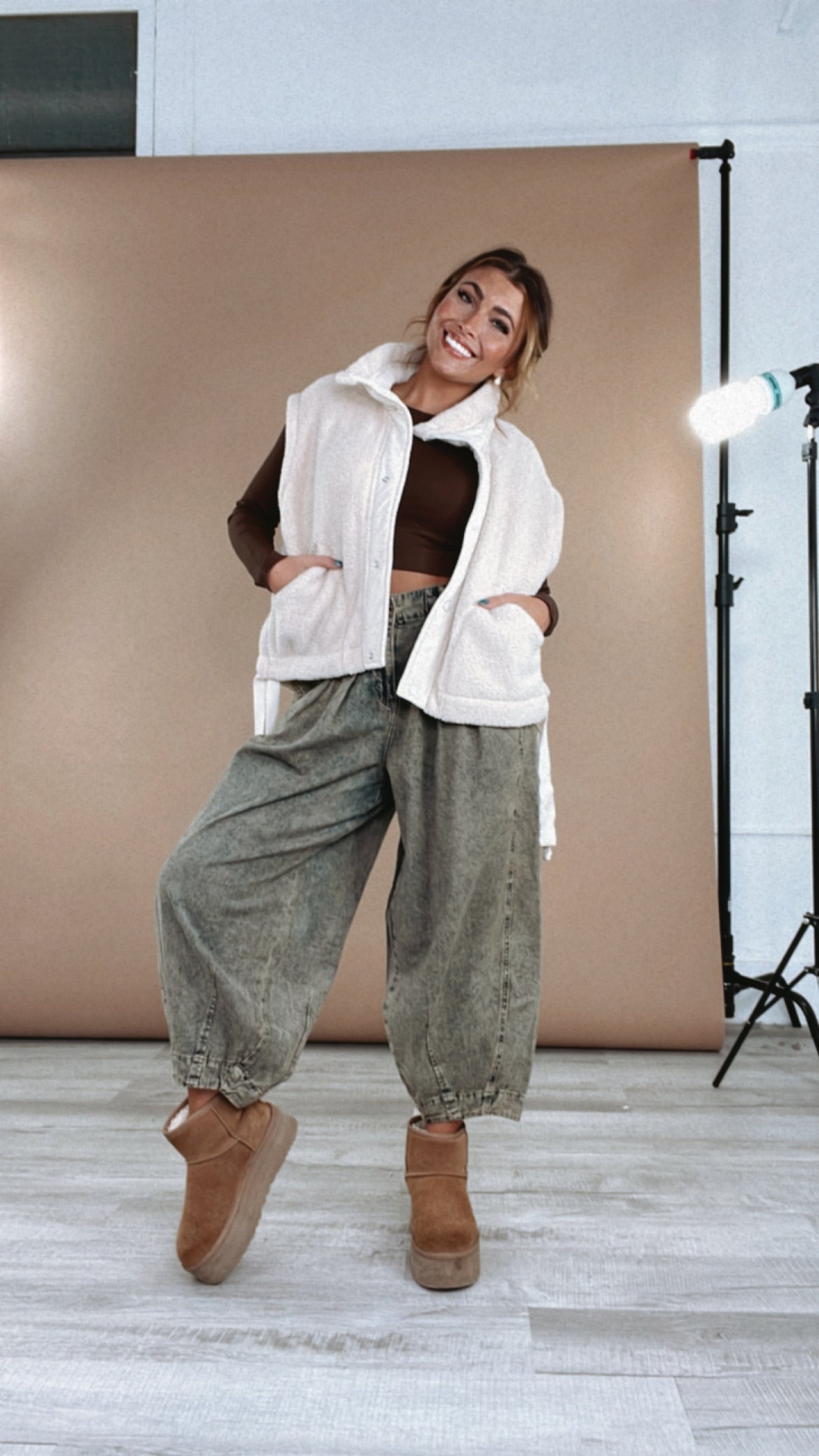 Love To Layer Fleece Vest, Cream – Everyday Chic Boutique