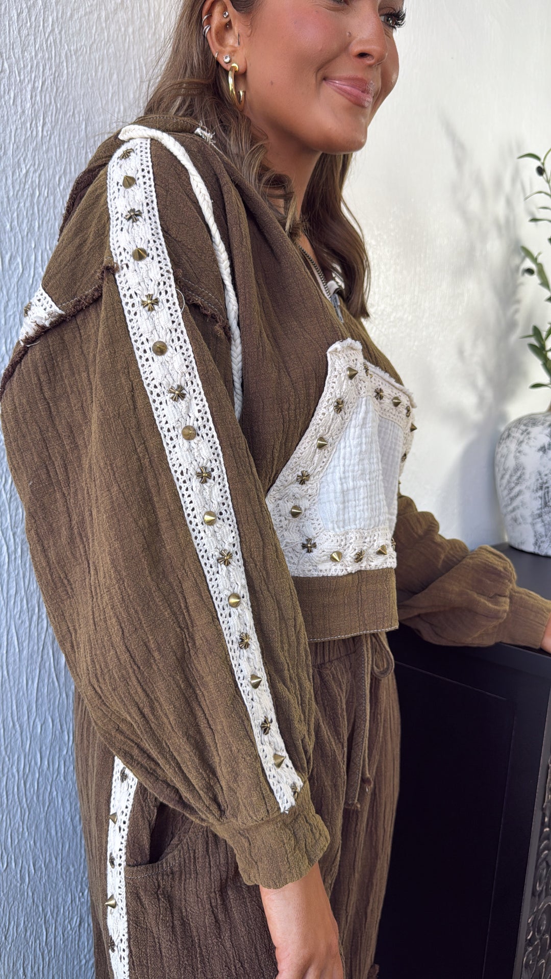 Espresso Eclipse Zip Up, Chocolate