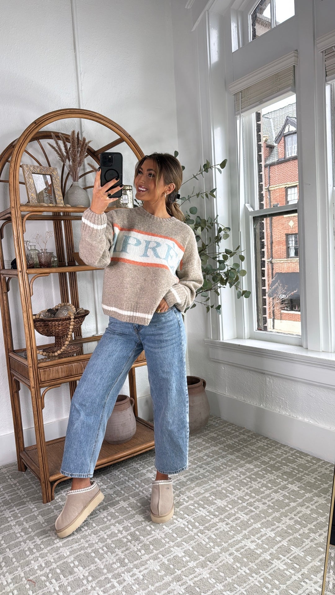 Down The Slopes Knit Sweater, Oatmeal