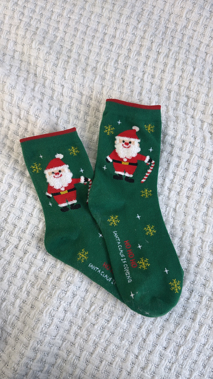 Santa Claus Sock, Green