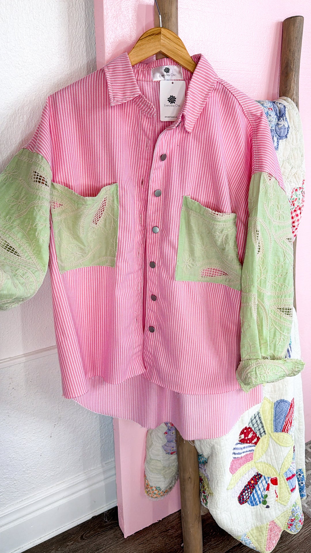 Sunbeam Stripe Jacket, Pink Multi