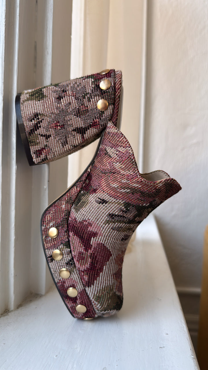 Sienna Platform Clogs, Mauve Tapestry