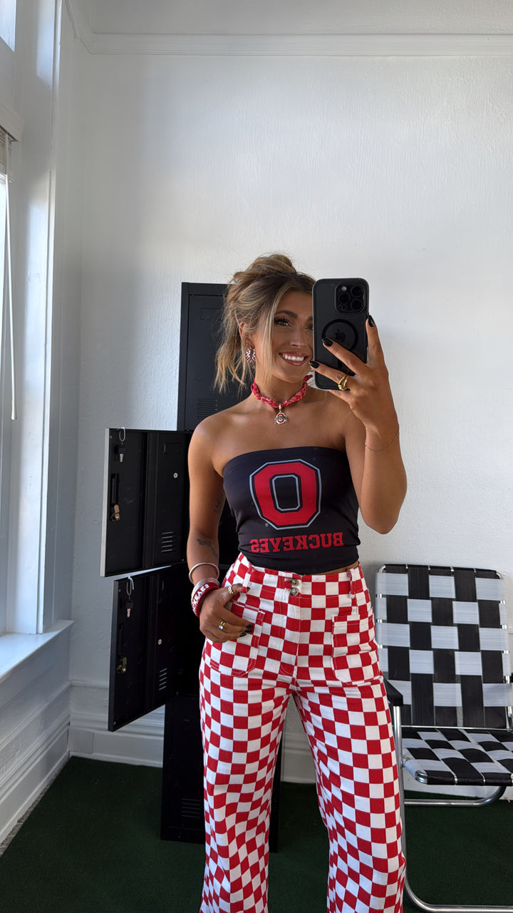 Game Day Ohio Tube Top, Black