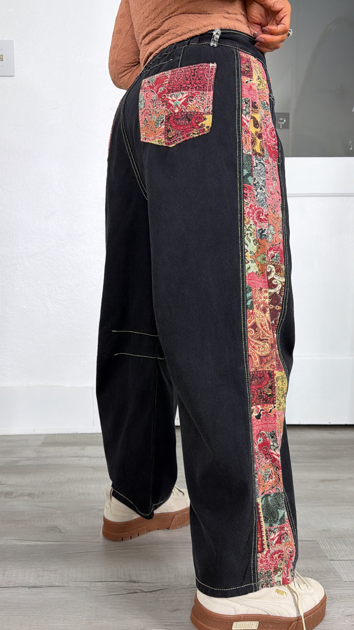 Paisley Grove Barrel Pant, Black