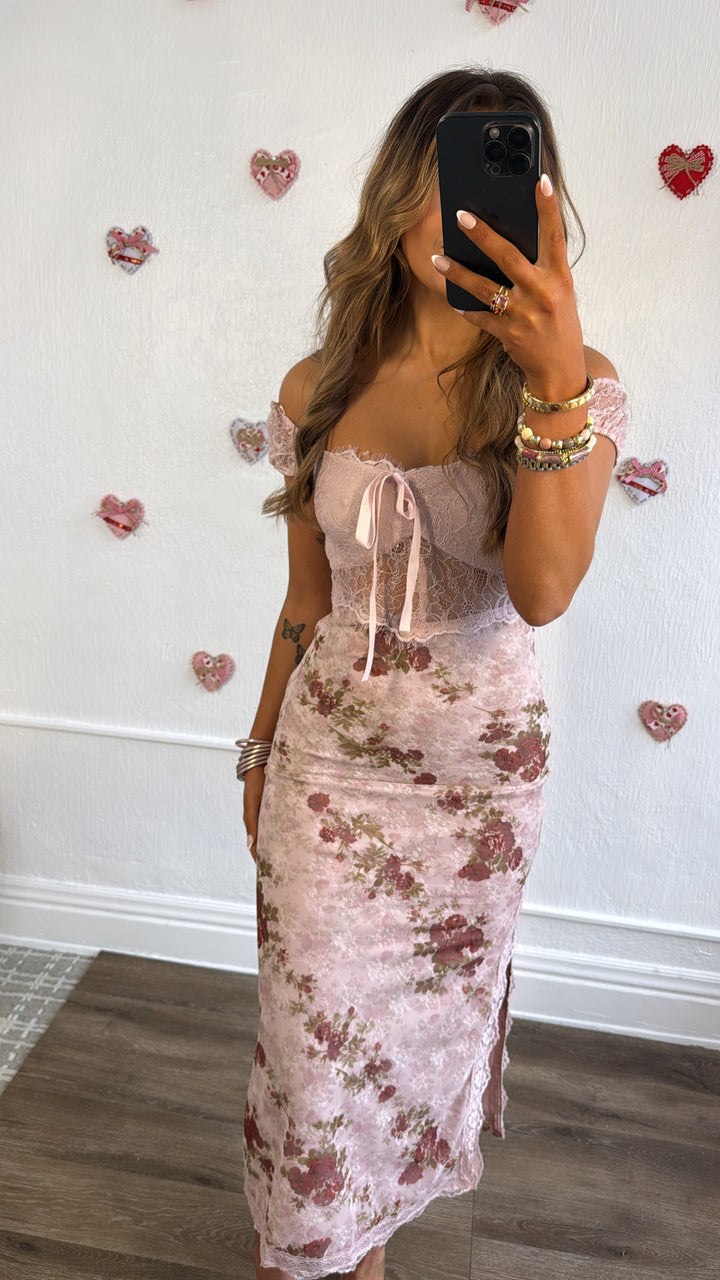 Rosehill Maxi Dress, Blush Multi