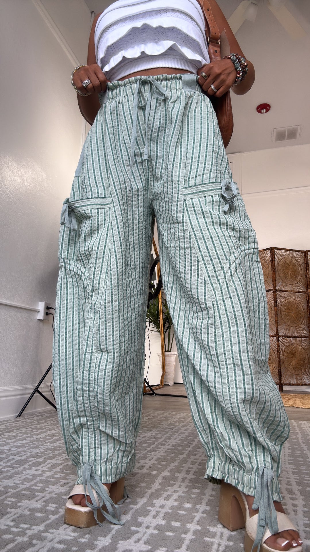 Driftline Striped Jogger Pant, Mint