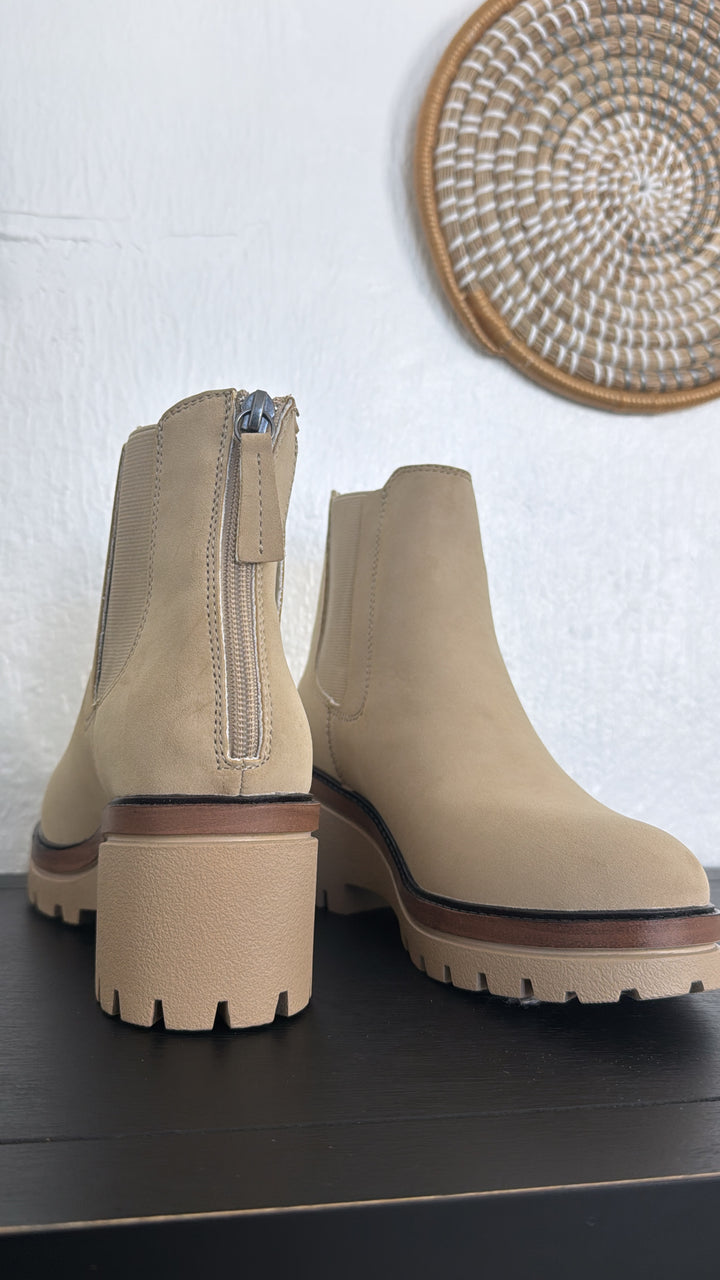 Sefi Platform Booties, Sand