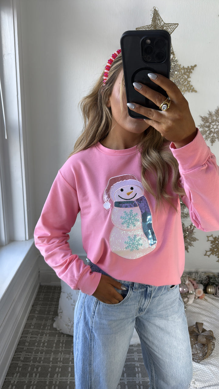 Frosted Sprinkle Sweatshirt, Pink