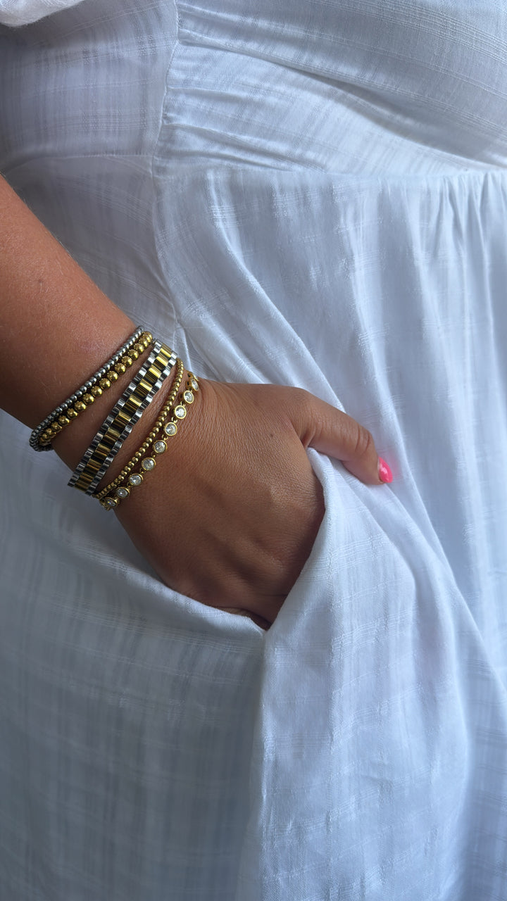 True Beauty Bubble Sleeve Mini Dress, White