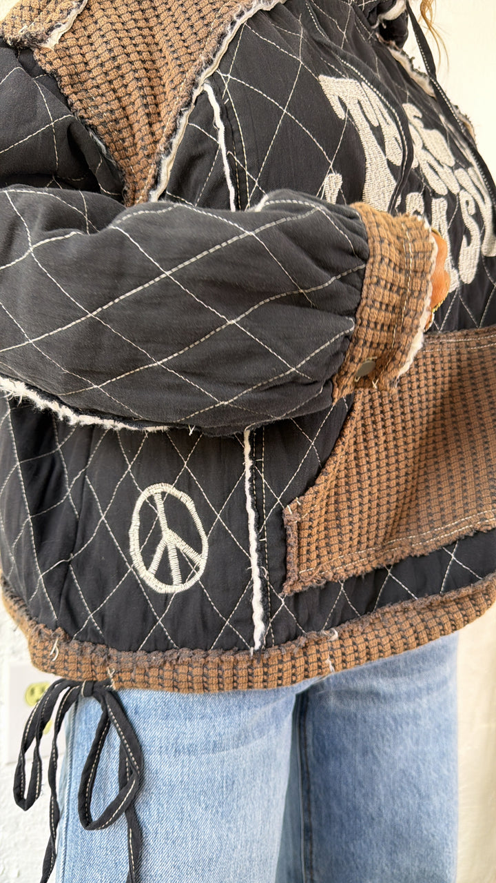 Take It Easy Hoodie, Black Multi