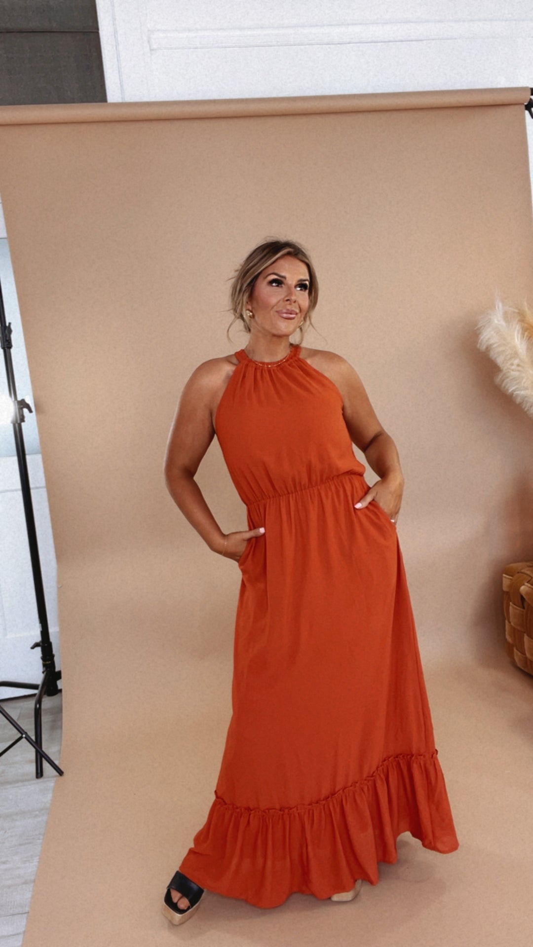 Endless Memories Maxi Dress, Orange Medium Endless Memories Maxi Dress, Orange Medium