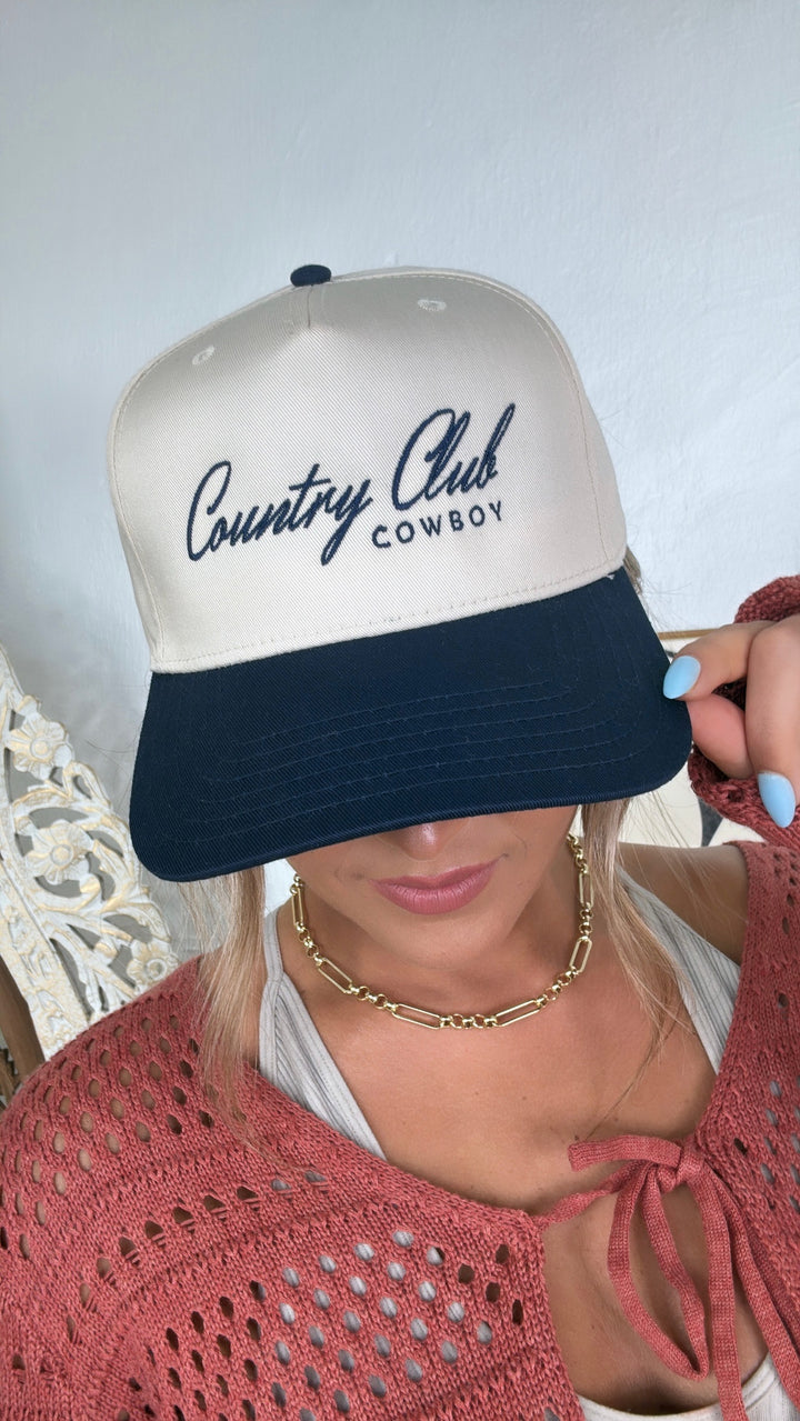Country Club Cowboy Hat, Navy