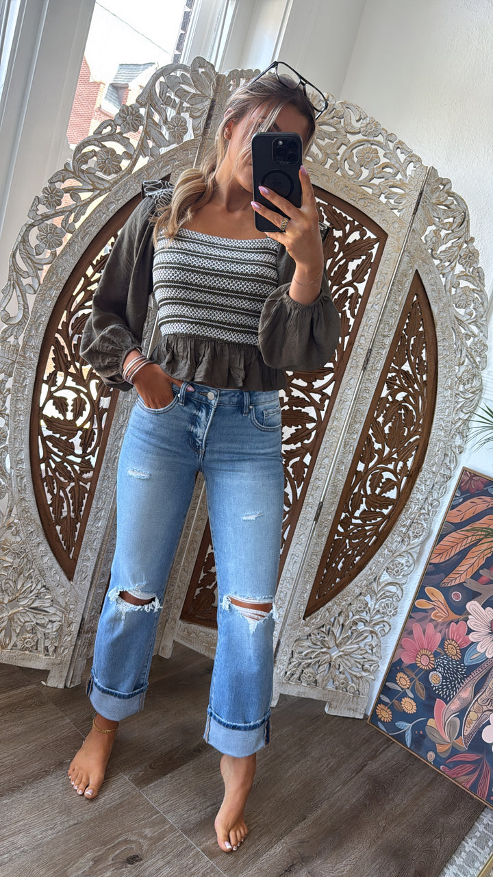 Klay Mid Rise Denim, Risen Medium