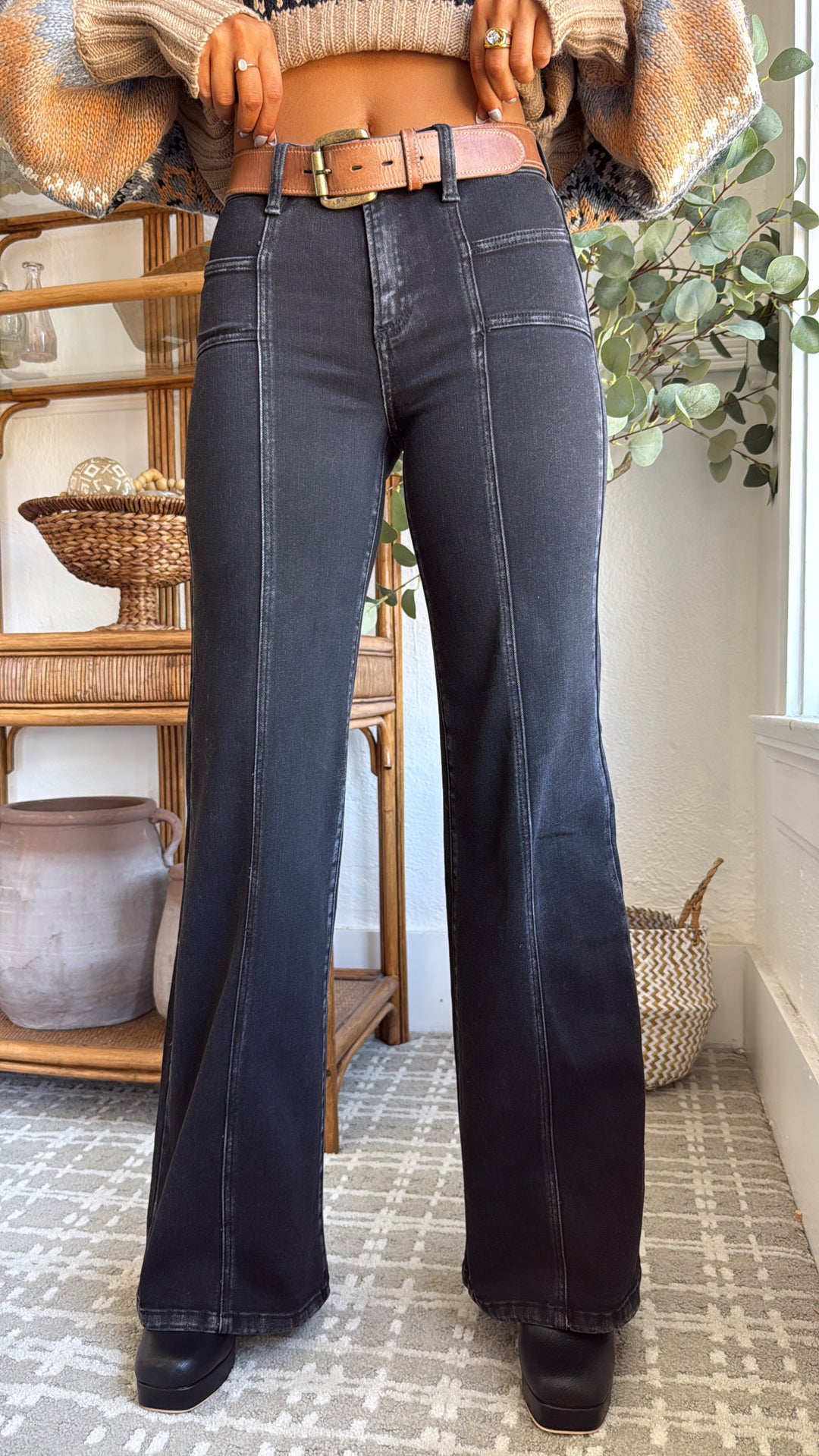 We Rise Rama Duke Duke Mid Rise Black Denim, Risen – Everyday Chic Boutique