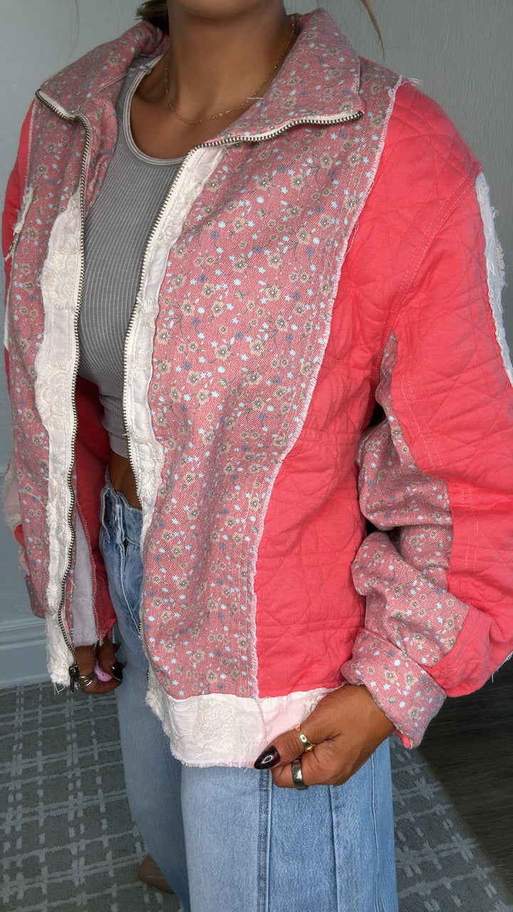 Wildflower Weight Jacket, Coral