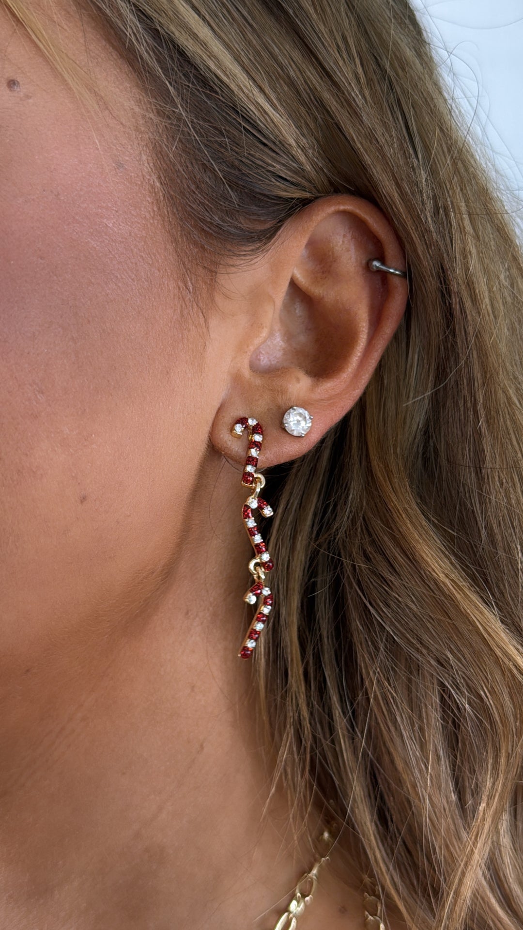 Candy Cane Dangles, Red/Gold