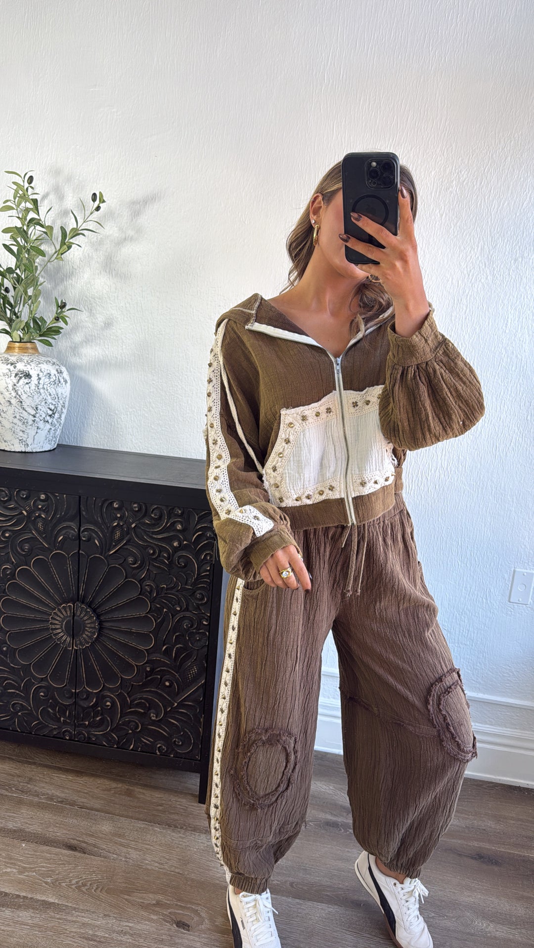 Espresso Eclipse Zip Up, Chocolate